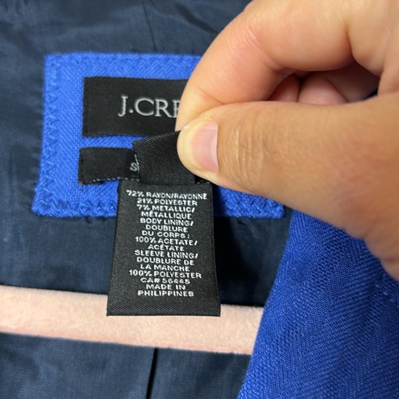 J. Crew Royal Blue Schoolboy two Button Blazer in size 6 - Picture 6 of 15